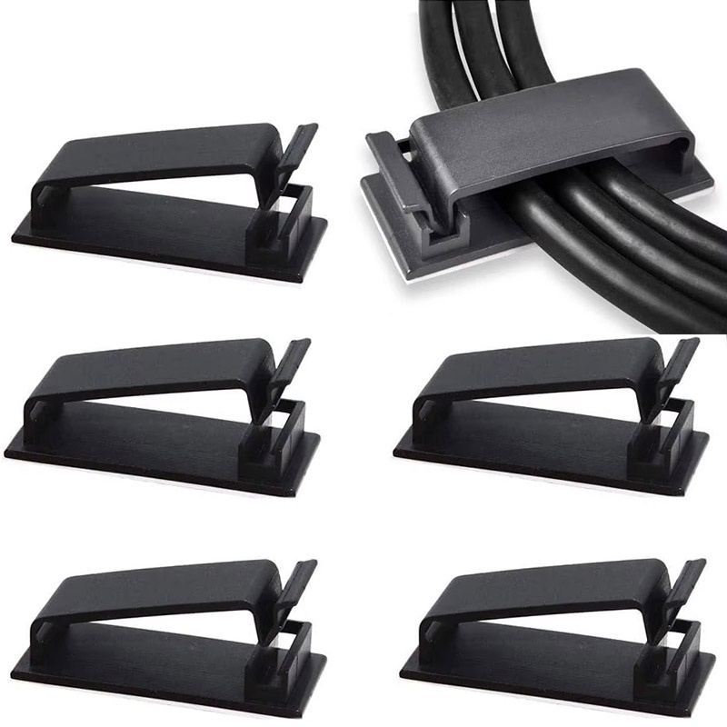 Home Office Keyboard - 10 szt. Samoprzylepne klipsy do zarządzania