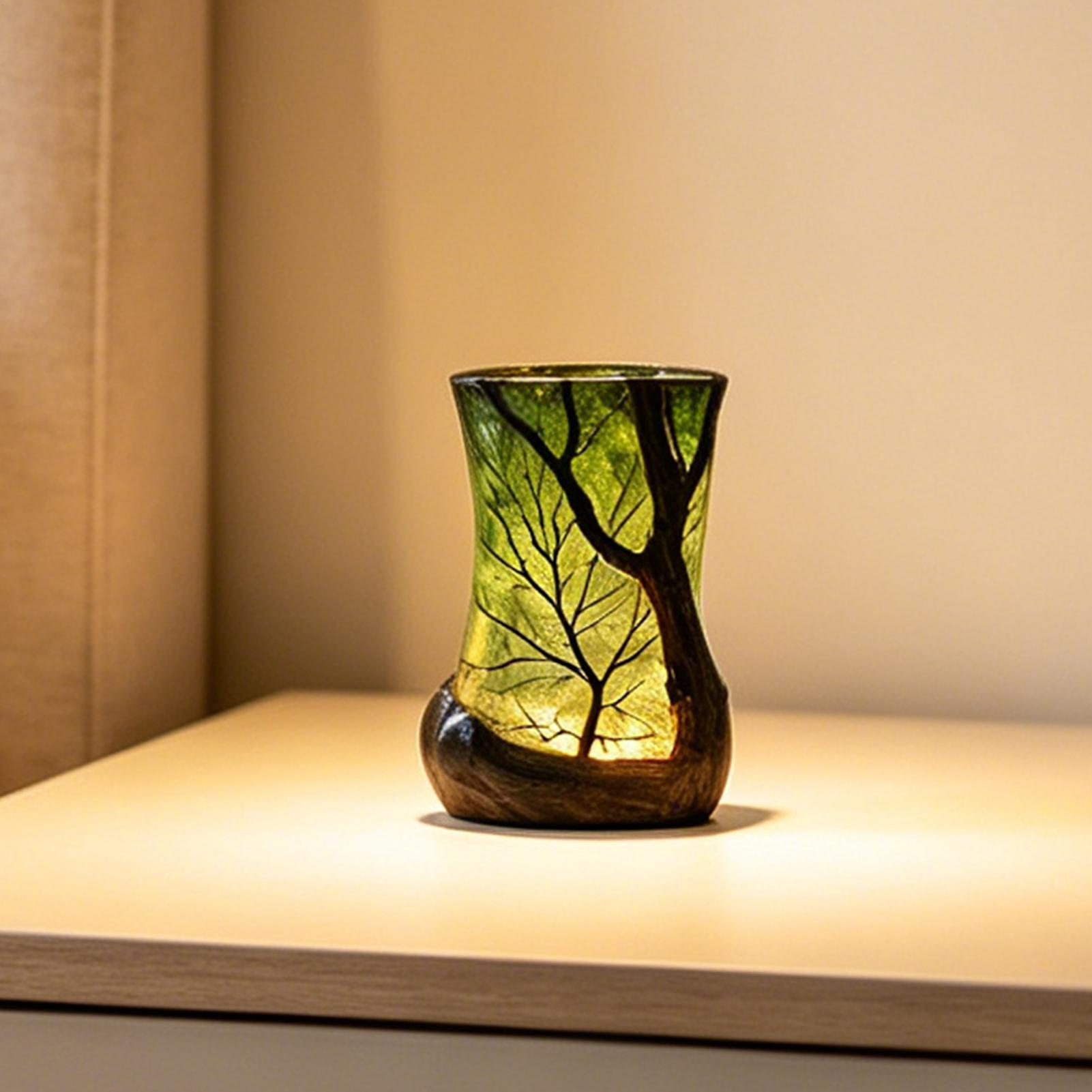Home Office Desk - Lampka nocna na stolik, lampka leśna,