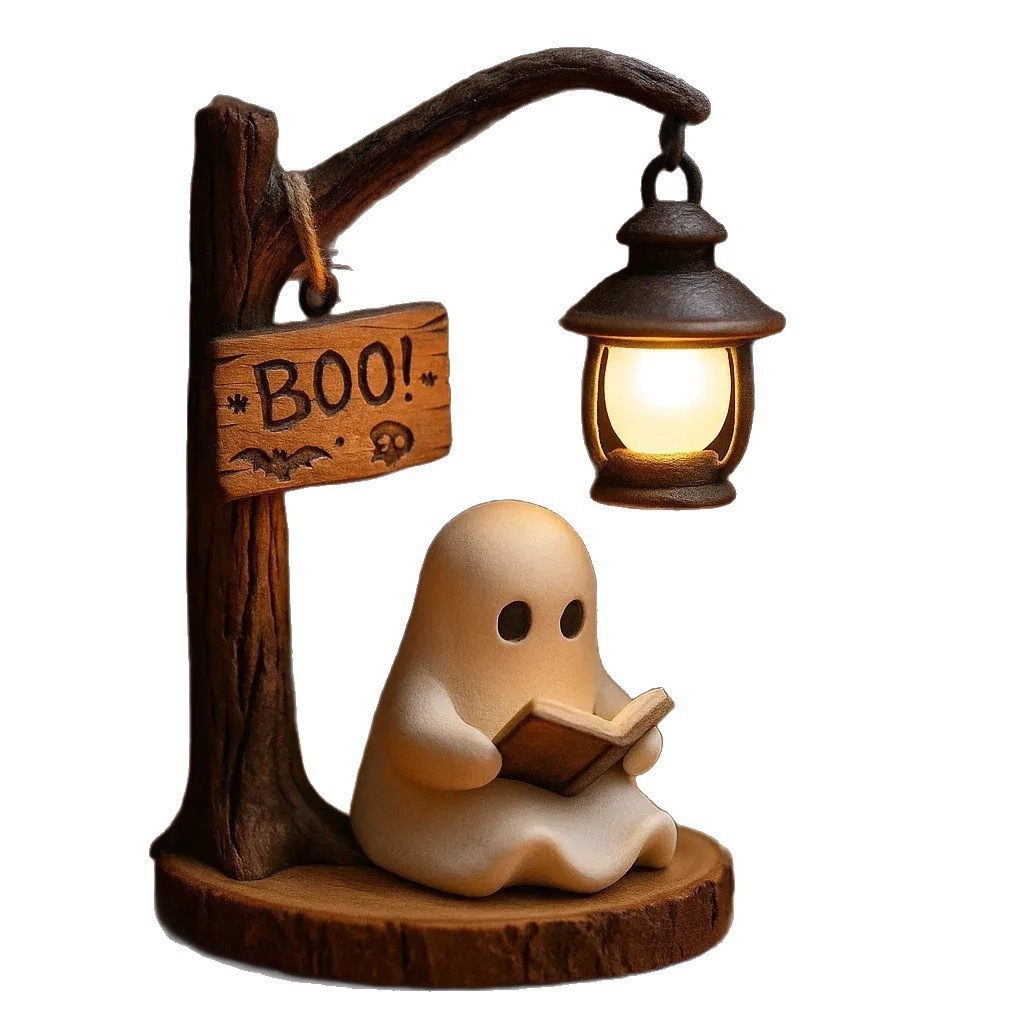 Home Office Inspiration - Lampion do czytania w kształcie ducha,