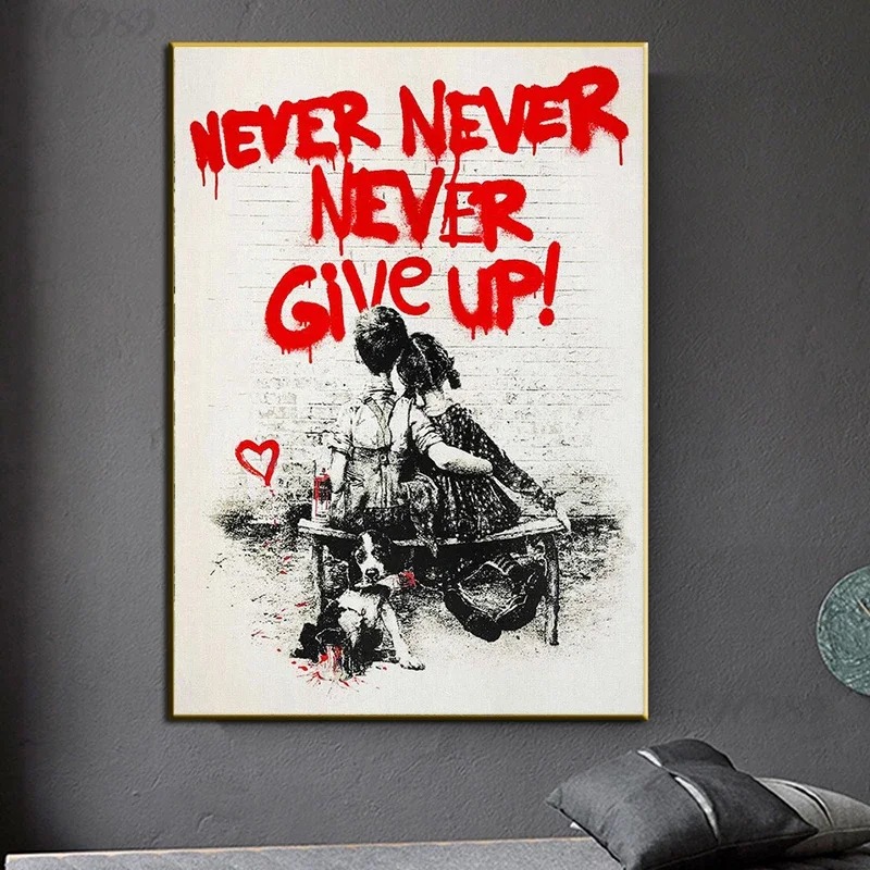Banksy Graffiti Wall Art, Neve – Home Office Inspiration recenzja i cena